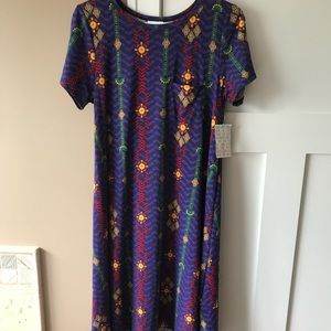 LuLaRoe Small Aztec Carly Dress